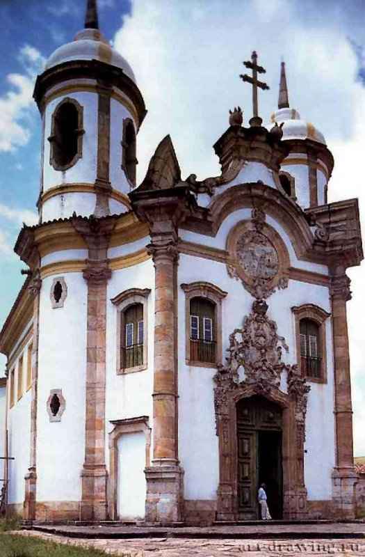 Церковь святого Франциска Ассизского. 1765 - 1775 - Уро Прето. Бразилия.