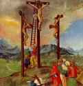 Распятие Христа. 1526 - Crucifixion of Christ. 152628,7 x 20,8 смДеревоВозрождениеГерманияБерлин. Картинная галереяДунайская школа