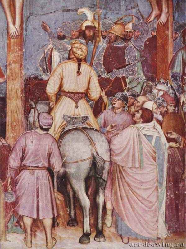 Распятие Христа. Деталь: Сотник у подножия креста. 1379 - Crucifixion of Christ. Detail: The centurion at the foot of the cross. 1379 *
ФрескаГотика, ПредвозрождениеИталияПадуя. Сан-Антонио