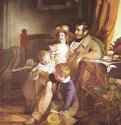 Рудольф фон Артхабер с детьми. 1837 - Rudolf von Arthaber with children. 1837221 x 156 смХолстБидермейерАвстрияВена. Галерея австрийского искусства в Бельведере