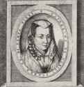 Портрет Катерины Сфорца. 1582 - 257 х 196 мм. Резцовая гравюра на меди. Вена. Собрание графики Альбертина. Италия.