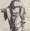 Серия "Святые жены". Святая Лючия. 1576-1578 - 220 х 152 мм. Резцовая гравюра на меди. Дрезден. Гравюрный кабинет Государственных художественных собраний. Италия.