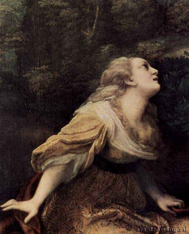 Noli me tangere. Деталь: св. Мария Магдалина - 1518 *Дерево, маслоВозрождениеИталияМадрид. Прадо