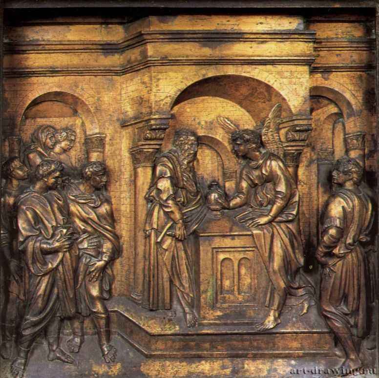 Кверча, Якопо делла: Явление архангела Гавриила Захарии 1428-1430