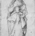 Святая Магдалина. 1510-1515 - 278 x 145 мм. Уголь на бумаге. Берлин. Гравюрный кабинет. Германия.