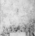 Ангельская месса. 1510 - 288 x 217 мм. Перо на бумаге. Берлин. Собрание Гольдше. Германия.