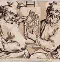 Евангелисты Марк и Лука. 1623-1629 - 255 х 323 мм. Ксилография кьяроскуро, одна очерковая доска, две тоновые доски. Берлин. Гравюрный кабинет. Германия.