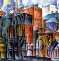 Пейзаж с сухими деревьями и высокими домами (Пейзаж с лаврой) - 1920104 х 140 смХолст, маслоАвангардРоссияСанкт-Петербург