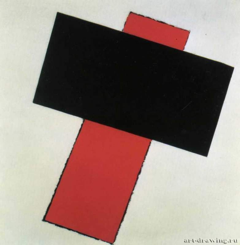 Супрематическая композиция, 1920 - 1925 г. - Холст, масло; 79,3 х 79,3 см. Музей современного искусства. Нью-Йорк. Россия.