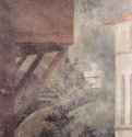 Цикл фресок в капелле Бранкаччи в Санта Мария дель Кармине (Флоренция). Сцены из жизни Петра. Петр раздает милостыню общине и Кончина Анании и его жены. Фрагмент. Пейзаж - 1425-1428ФрескаВозрождениеИталияФлоренция. Санта Мария дель Кармине, капелла БранкаччиФрески написаны при участии Мазолино и закончены Филиппино Липпи