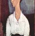 Портрет Луни Чеховской в белой блузе - 191770 x 45 смХолст, маслоПарижская школаФранцияСША. Частное собрание