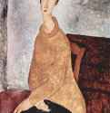Портрет Жанны Эбутерн в желтом пуловере - 1918100 x 65 смХолст, маслоПарижская школаФранцияНью-Йорк. Музей Гуггенхайма