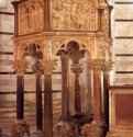 Кафедра баптистерия в Пизе. 1260 - Пизано, Никколо: Мрамор. Пиза. Баптистерий.