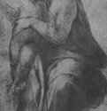 Этюд к "Сикстинской Мадонне". 1512-1513 - 412 х 225 мм. Уголь и мел на бумаге. Четсуорт (графство Дербишир). Девонширская коллекция.