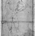 Стоящий обнаженный. 1507-1508 - 457 х 298 мм. Перо на бумаге. Вена. Собрание графики Альбертина.