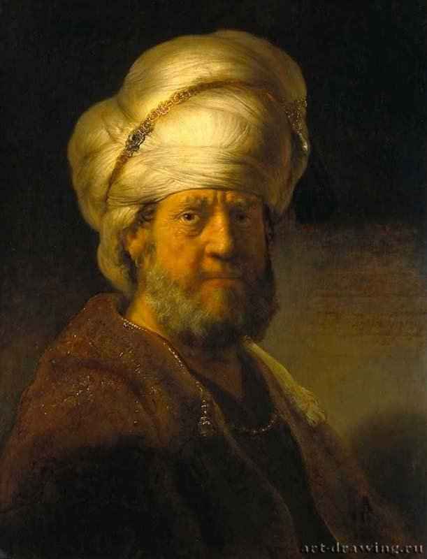 Человек в восточном костюме. 1635 - Масло, дерево. 72 x 54,5. Риксмузеум. Амстердам.