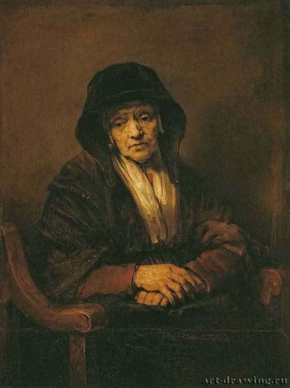 Портрет старушки. 1654 - Холст, масло. 109 x 84. Эрмитаж. Санкт-Петербург.