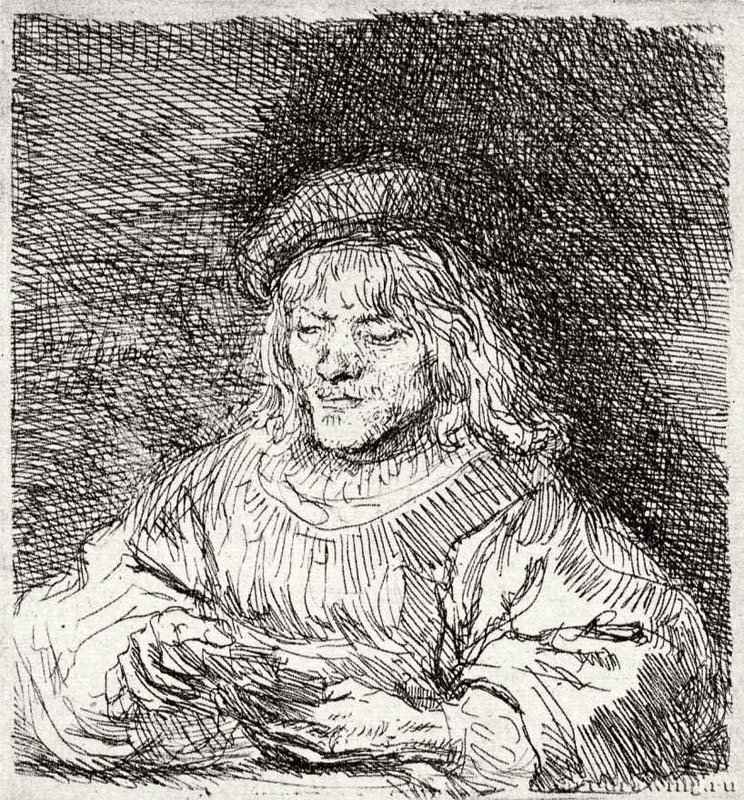 Игрок в карты. 1641 - Офорт 92 x 83 мм Собрание Я. де Брёйна