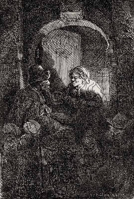 Школьный учитель. 1641 - Офорт 95 x 61 мм Собрание Я. де Брёйна