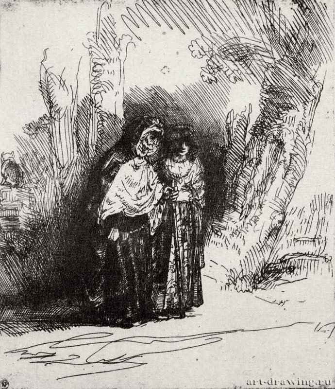 Так называемая "Прециоза". 1644 - Офорт 133 x 112 мм Собрание Я. де Брёйна