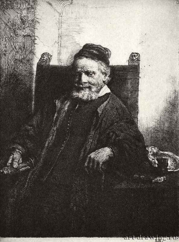 Портрет Яна Лютмы Старшего. 1656 - Офорт 198 x 149 мм Собрание Я. де Брёйна