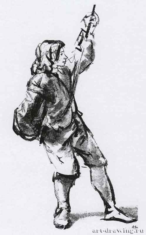Юноша, тянущий канат. 1656-1658 - Риксмузеум Амстердам