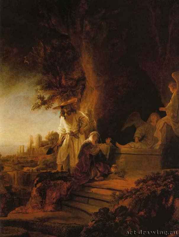 Noli me tangere. 1638 - Масло, дерево. 61 x 49. Королевское собрание. Лондон.