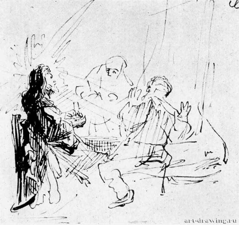 Ужин в Эммаусе. 1629 - Перо Гравюрный кабинет Берлин