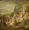Проповедь Иоанна Крестителя. 1634 - 62 x 80 см. Холст, масло. Барокко. Нидерланды (Голландия). Берлин. Государственные музеи.