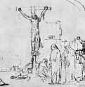 Последние слова Христа, "Боже Мой! Боже Мой! Для чего Ты меня отставил?". 1656 - Перо 188 x 235 мм Музей замка Веймар