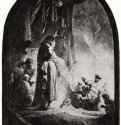 Так называемое "Большое воскрешение Лазаря". 1632 - Офорт 367 x 257 мм Собрание Я. де Брёйна