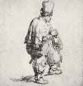Поляк в высокой шапке. 1635 - Офорт 52 x 49 мм Собрание Я. де Брёйна