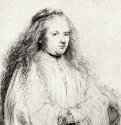 Так называемая "Малая еврейская невеста" (Портрет Саскии). 1638 - Офорт 108 x 77 мм Собрание Я. де Брёйна