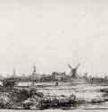 Вид Амстердама. 1640 - Офорт 113 x 151 мм Собрание Я. де Брёйна