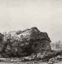 Хижина с сеновалом. 1641 - Офорт 129 x 320 мм Собрание Я. де Брёйна