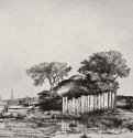 Хижина за забором. 1642 - Офорт 131 x 160 мм Собрание Я. де Брёйна