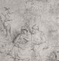 Отдых на пути в Египет. 1645 - Офорт 131 x 115 мм Собрание Я. де Брёйна