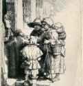 Нищие у двери. 1648 - Гравюра 16,6 x 12,9 Риксмузеум Амстердам