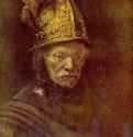 Мужчина в золотом шлеме. 1650 * - 67 x 50 смХолст, маслоБароккоНидерланды (Голландия)Берлин. Государственные музеи
