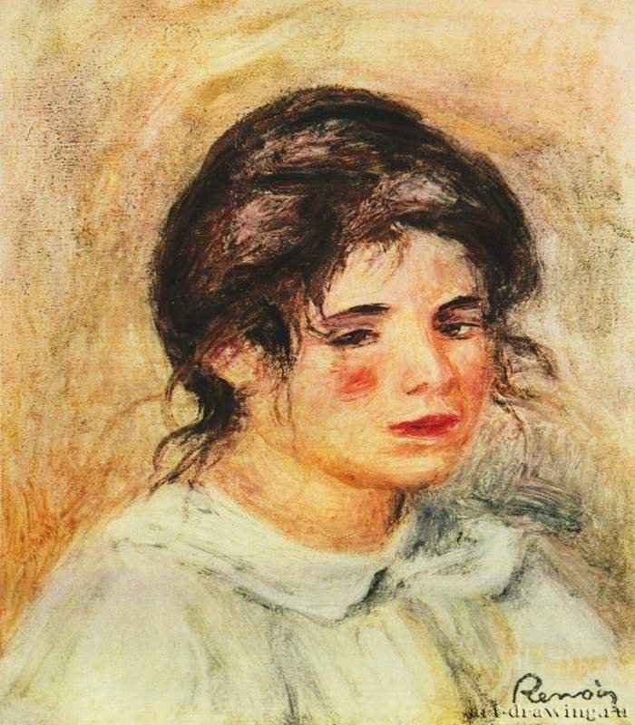 Портрет Габриэли. 1890 * - 22,5 x 20 смХолст, маслоИмпрессионизмФранцияЛондон. Собрание сэра Кеннета Кларка
