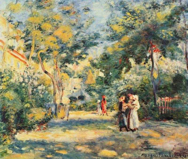 Фигуры в саду. 1880-1890 * - 46 x 55 смХолст, маслоИмпрессионизмФранцияОксфорд. Музей Эшмолеан