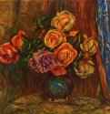 Натюрморт. Розы на фоне синего занавеса. 1908 - 48 x 54,5 смХолст, маслоИмпрессионизмФранцияПариж. Собрание Ганья