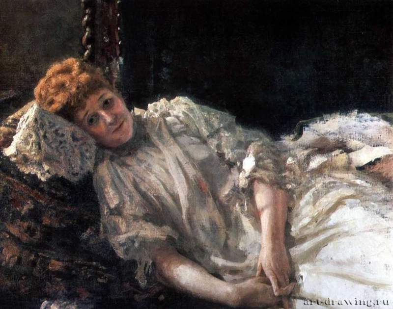 Портрет Графини Луизы Мерси Д'аржанто. 1890 - Холст, маслоРеализмРоссия