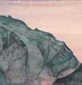 Путь на Кайлас. Эскиз 1932 г. - Бумага, темпера, карандаш; 15 х 24 см. Музей Николая Рериха. Нью-Йорк, США.