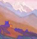 Тибет. Гималаи 1936 г. - Картон, темпера; 30,6 х 45,8 см. Музей Николая Рериха. Нью-Йорк, США. 