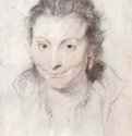 Портрет Изабеллы Брант. 1622 - 381 х 292 мм. Черный, красный и белый мел, на бумаге. Лондон. Британский музей, Отдел гравюры и рисунка. Фландрия.