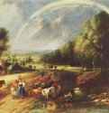 Пейзаж с радугой. 1636-1638 - 94 x 123 смДерево, маслоБароккоНидерланды (Фландрия)Мюнхен. Старая пинакотека