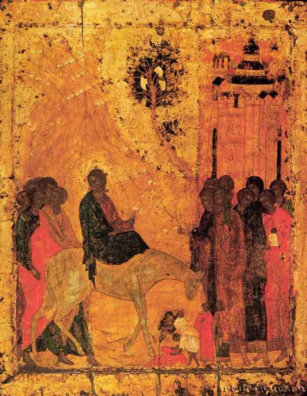 Андрей Рублев: Вход Господень в Иерусалим, 1405.