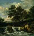 Пейзаж с водопадом. 1660-1665 - Холст, масло 142 x 195 Риксмузеум Амстердам