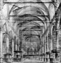 Внутренний вид Старой церкви в Амстердаме - Вторая половина 17 века Черный мел и карандаш, отмывка серым тоном, на бумаге 482 x 415 мм Школа изящных искусств Париж